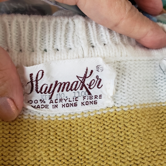 Vintage Haymaker Knit Striped Vest - Picture 10 of 10